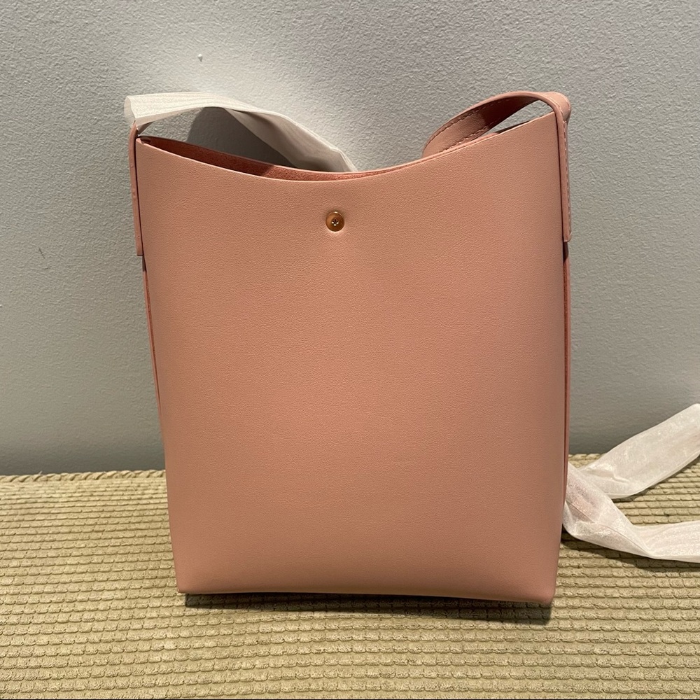 Samara Pink Vegan Bucket Bag - Picture 8 of 10